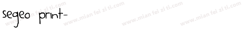 segeo print字体转换